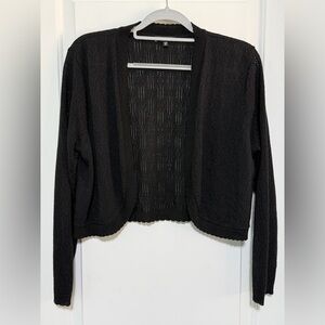Express Black Knit Women's Cropped Cardigan